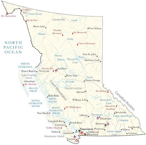 all city name in bc.